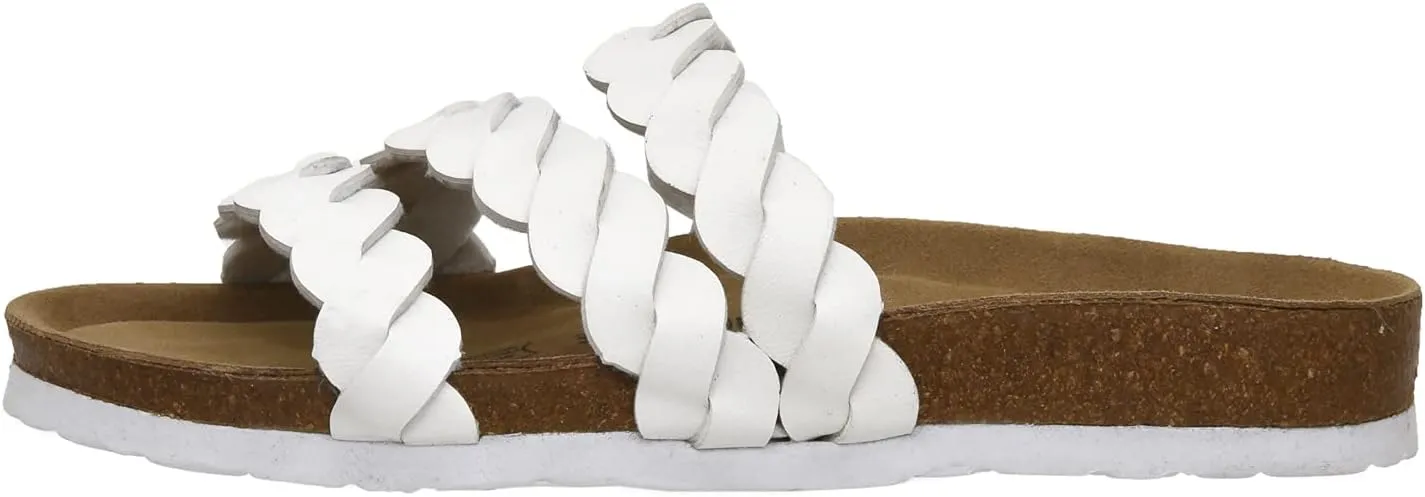 CUSHIONAIRE Women's Lucy Cork footbed Sandal with  Comfort and Wide Widths Available