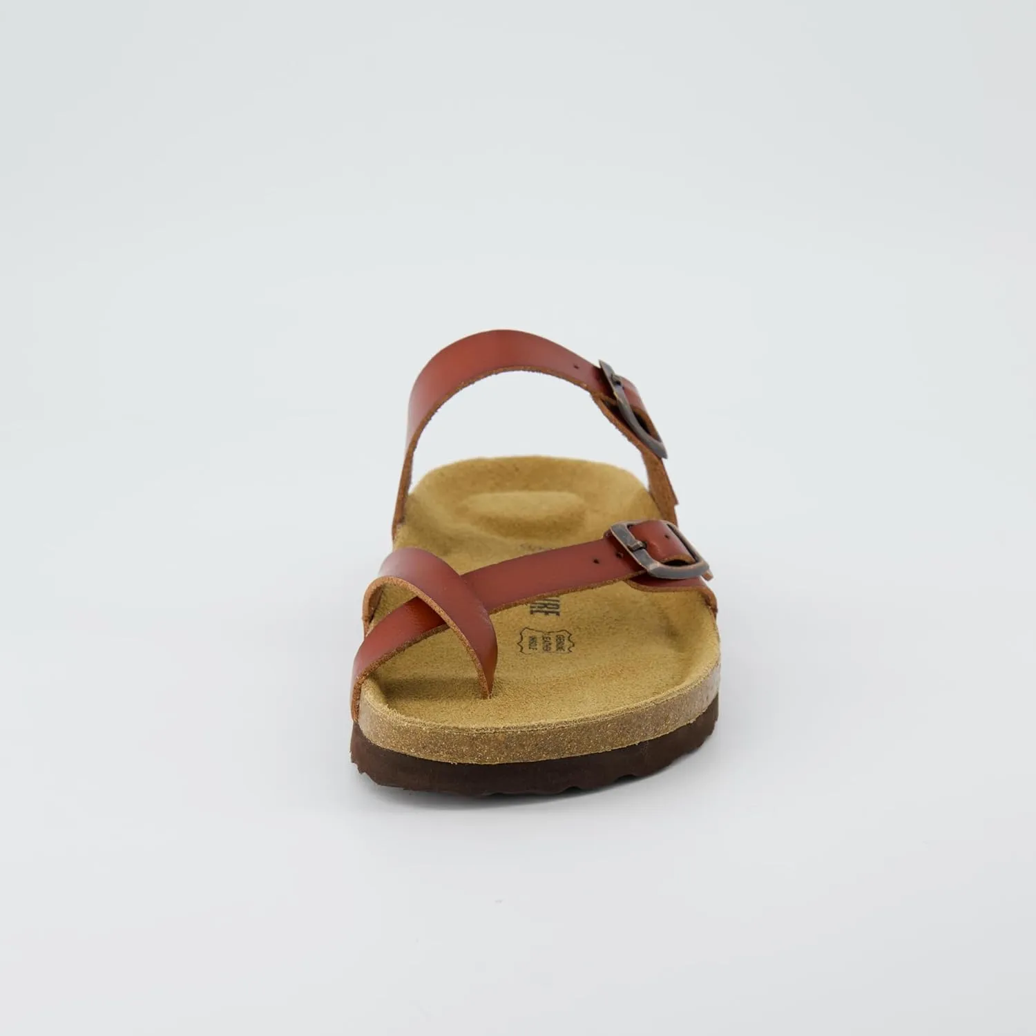 CUSHIONAIRE Women's Luna Cork Footbed Sandal With  Comfort