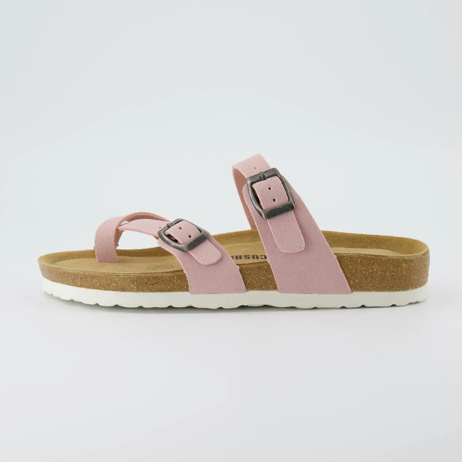 CUSHIONAIRE Women's Luna Cork Footbed Sandal With  Comfort