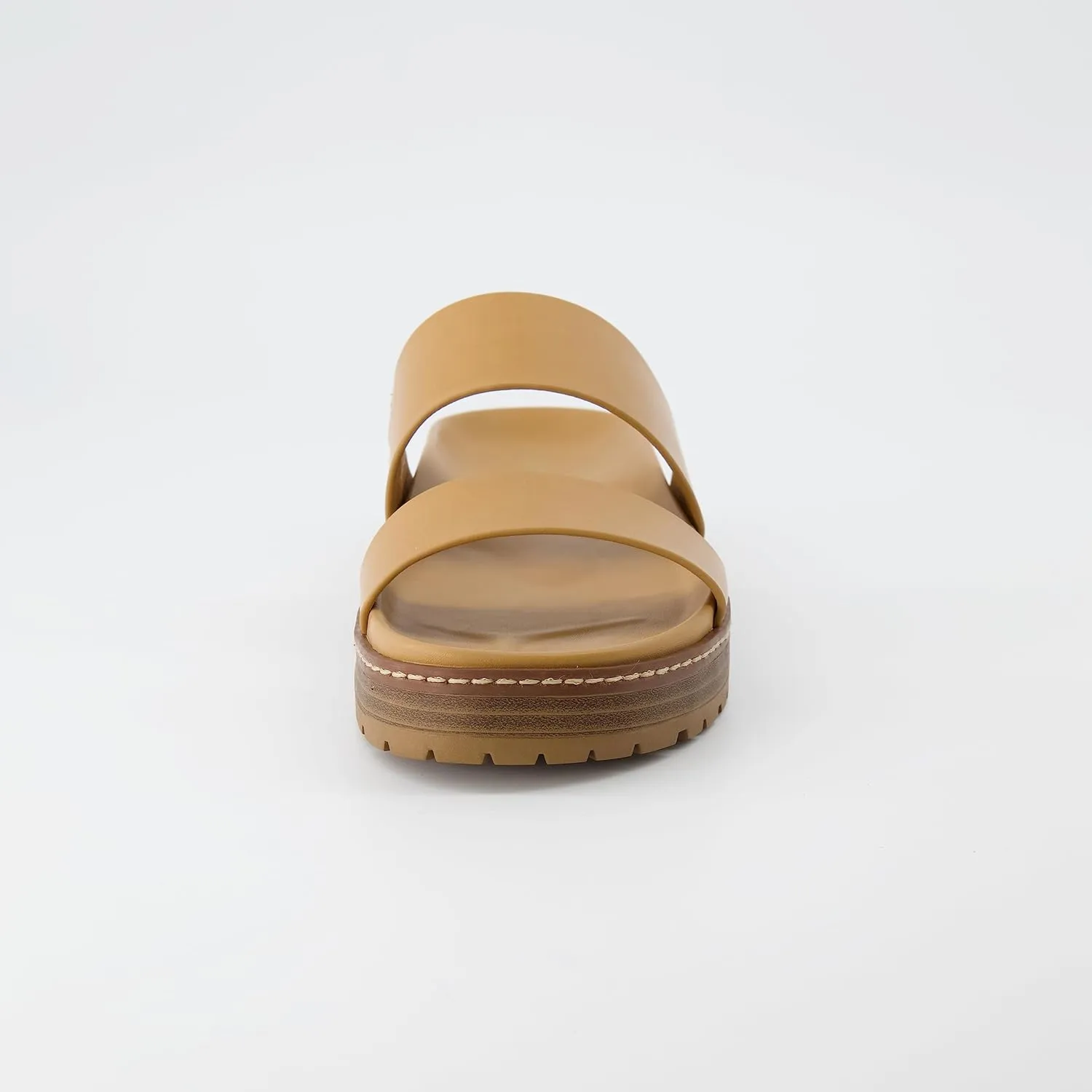CUSHIONAIRE Women's Noho flatform footbed sandal with  Comfort, Wide Widths Available