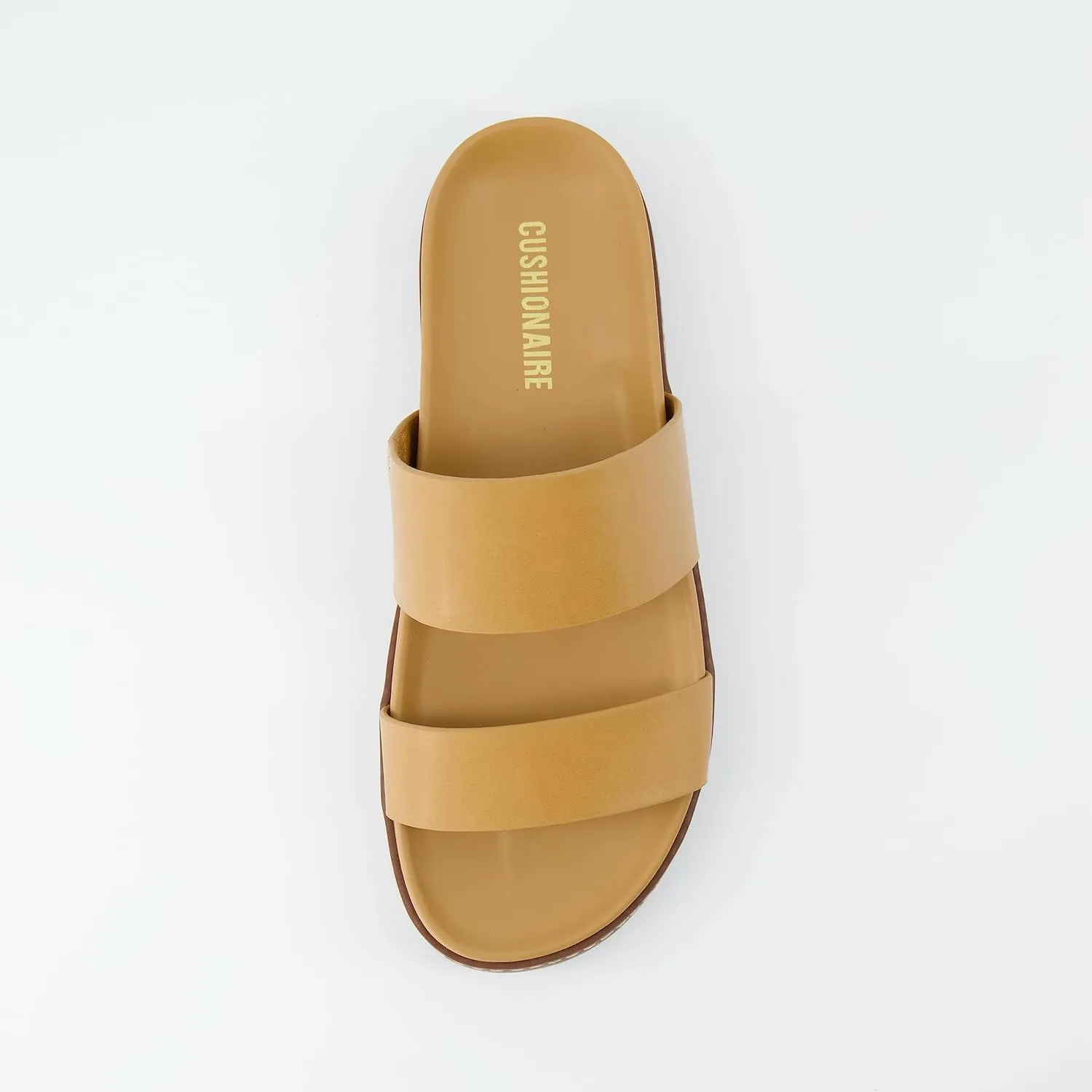 CUSHIONAIRE Women's Noho flatform footbed sandal with  Comfort, Wide Widths Available