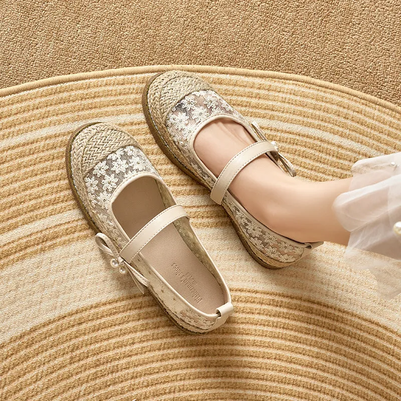 Daisy Mesh Espadrilles