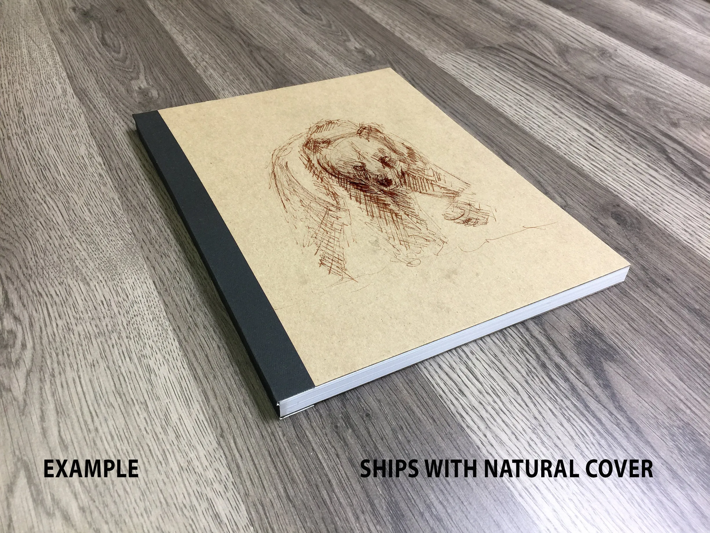 Design Ideation LAY FLAT sketchbook. Removable sheet, journal style SIMPLE SKETCH book. Multi-media. (8.5" x 11")LF-2550-LS