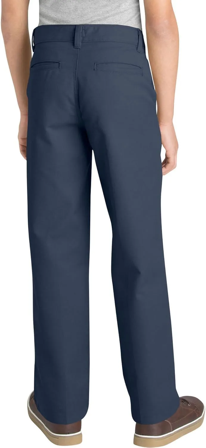 Dickies Boys' Flex Waist Flat Front Pant
