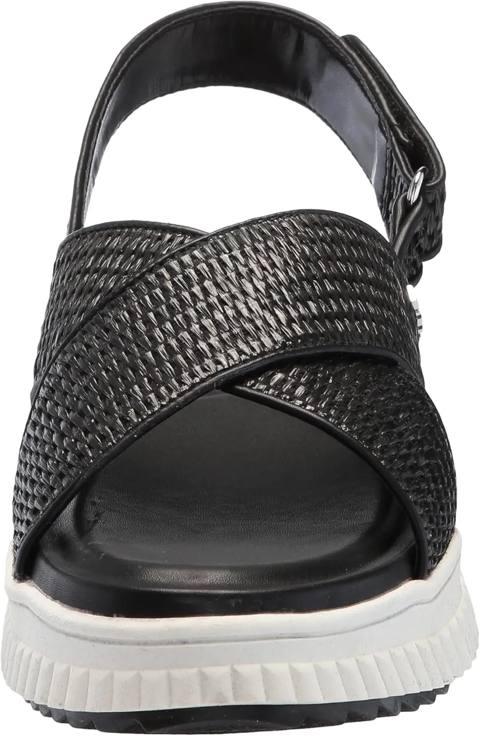 DKNY Women's Malai Woven Crisscross Slingback Platform Sandal
