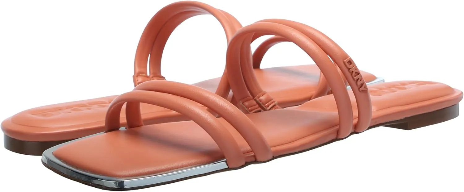 DKNY Women's Multi Band Flat Sandal
