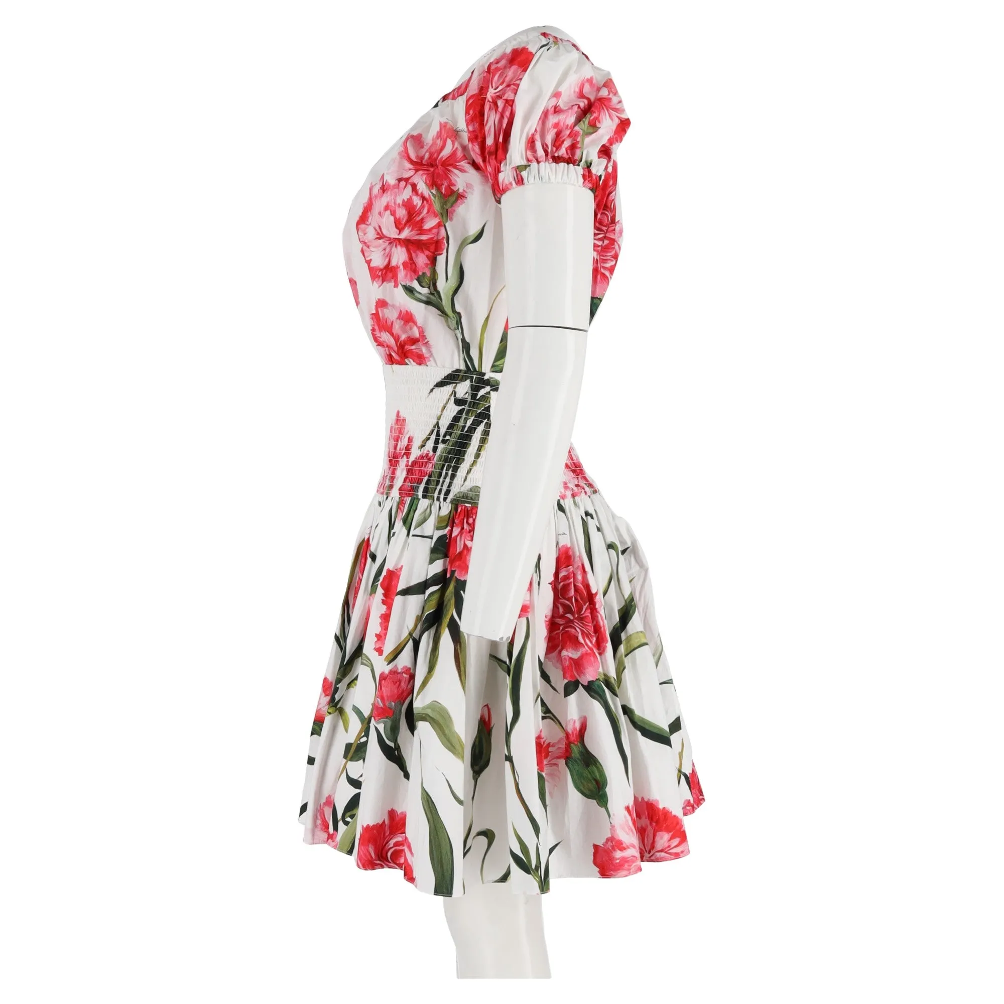 Dolce & Gabbana Printed Mini Dress in Multicolor Cotton