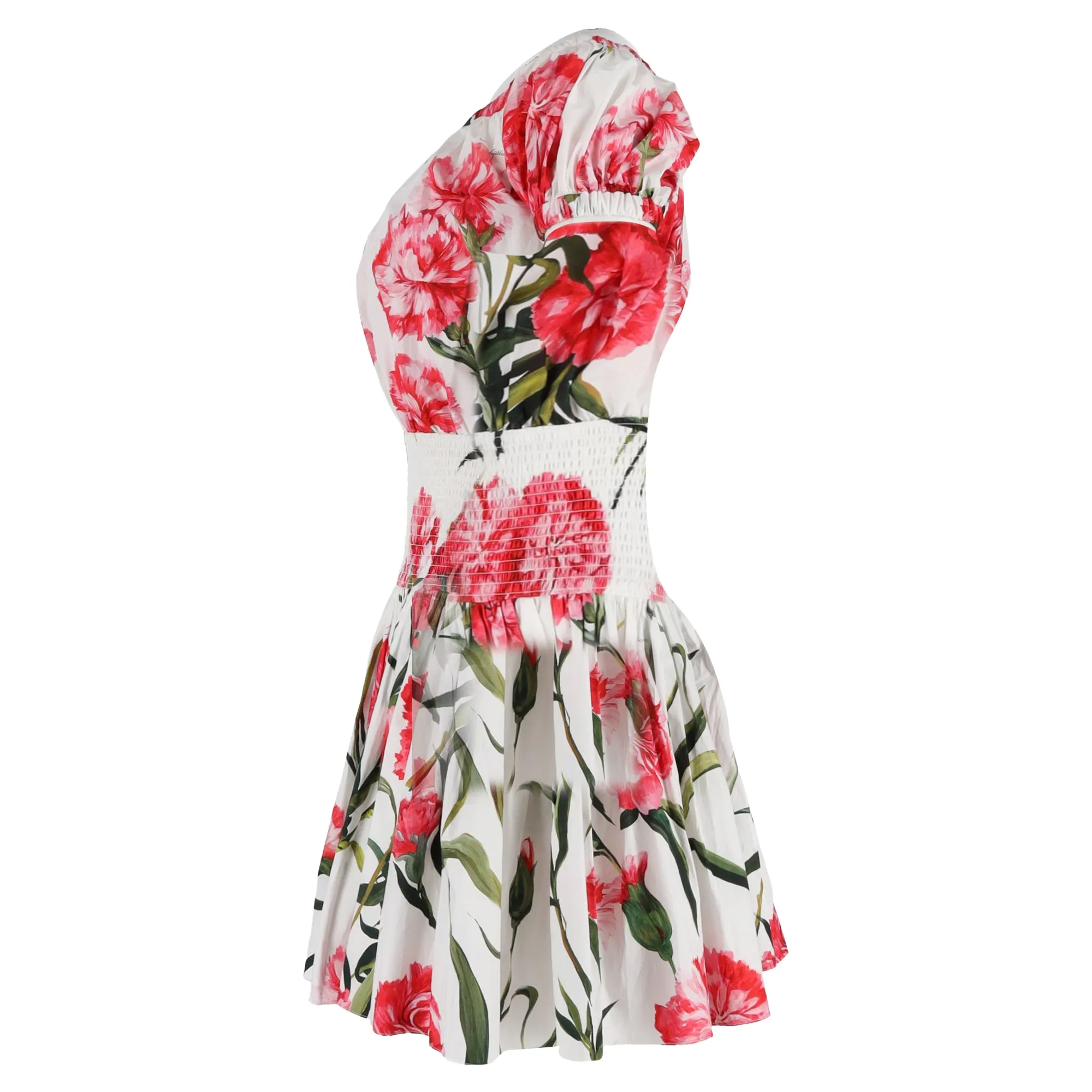 Dolce & Gabbana Printed Mini Dress in Multicolor Cotton
