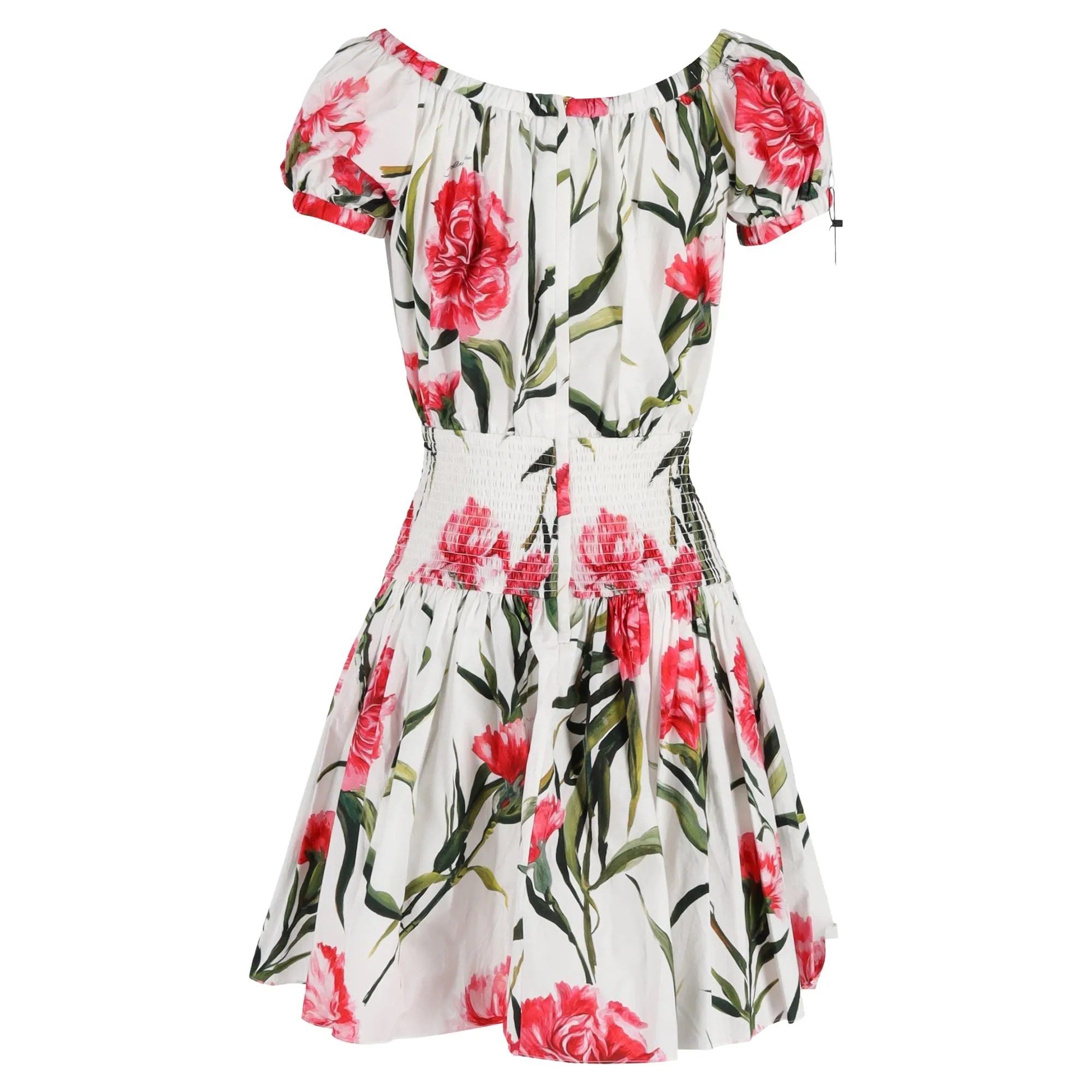 Dolce & Gabbana Printed Mini Dress in Multicolor Cotton
