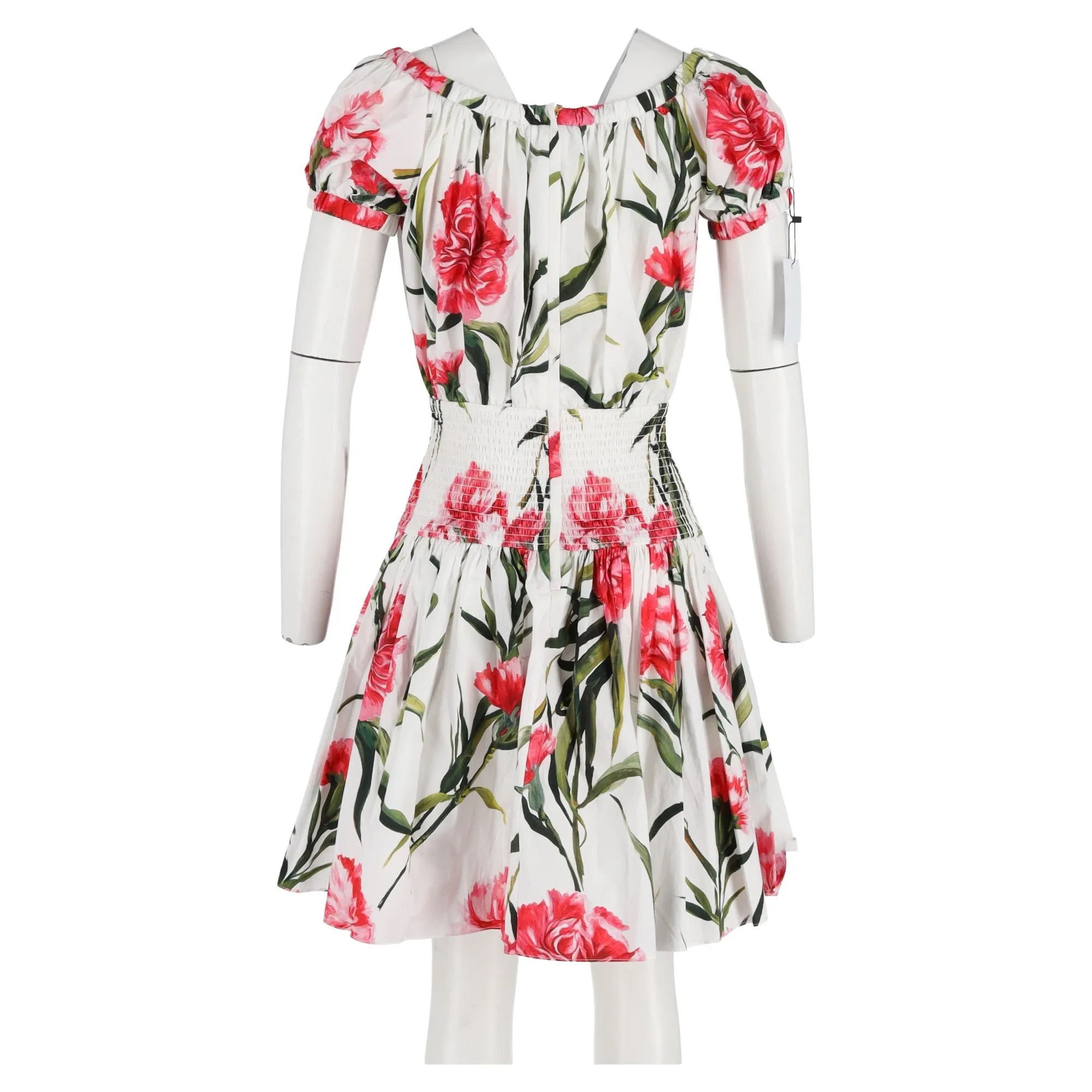 Dolce & Gabbana Printed Mini Dress in Multicolor Cotton