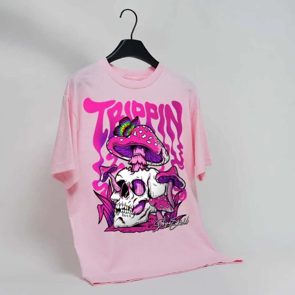 DopeSkill Graphic Tee Streetwear Hip Hop Hypebeast Street Style Unisex T-Shirt Sneaker Colour Matching Shirts Horror Skull