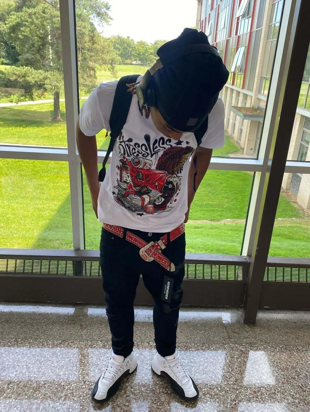 DopeSkill Graphic Tee Streetwear Hip Hop Hypebeast Street Style Unisex T-Shirt Sneaker Colour Matching Shirts Swag Y2K Style