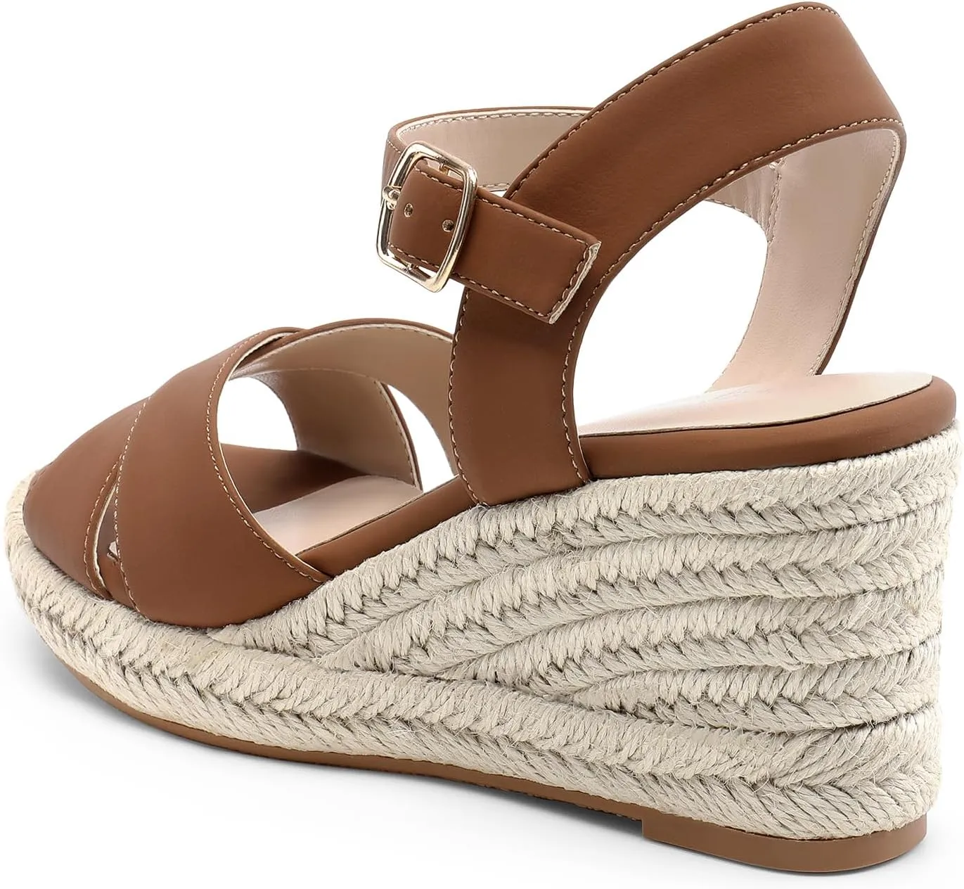 DREAM PAIRS Espadrille Dressy Wedge Sandals, Women's Platform Sandals Casual Summer, Comfortable High Heeled Wedges with Adjustable Buckle