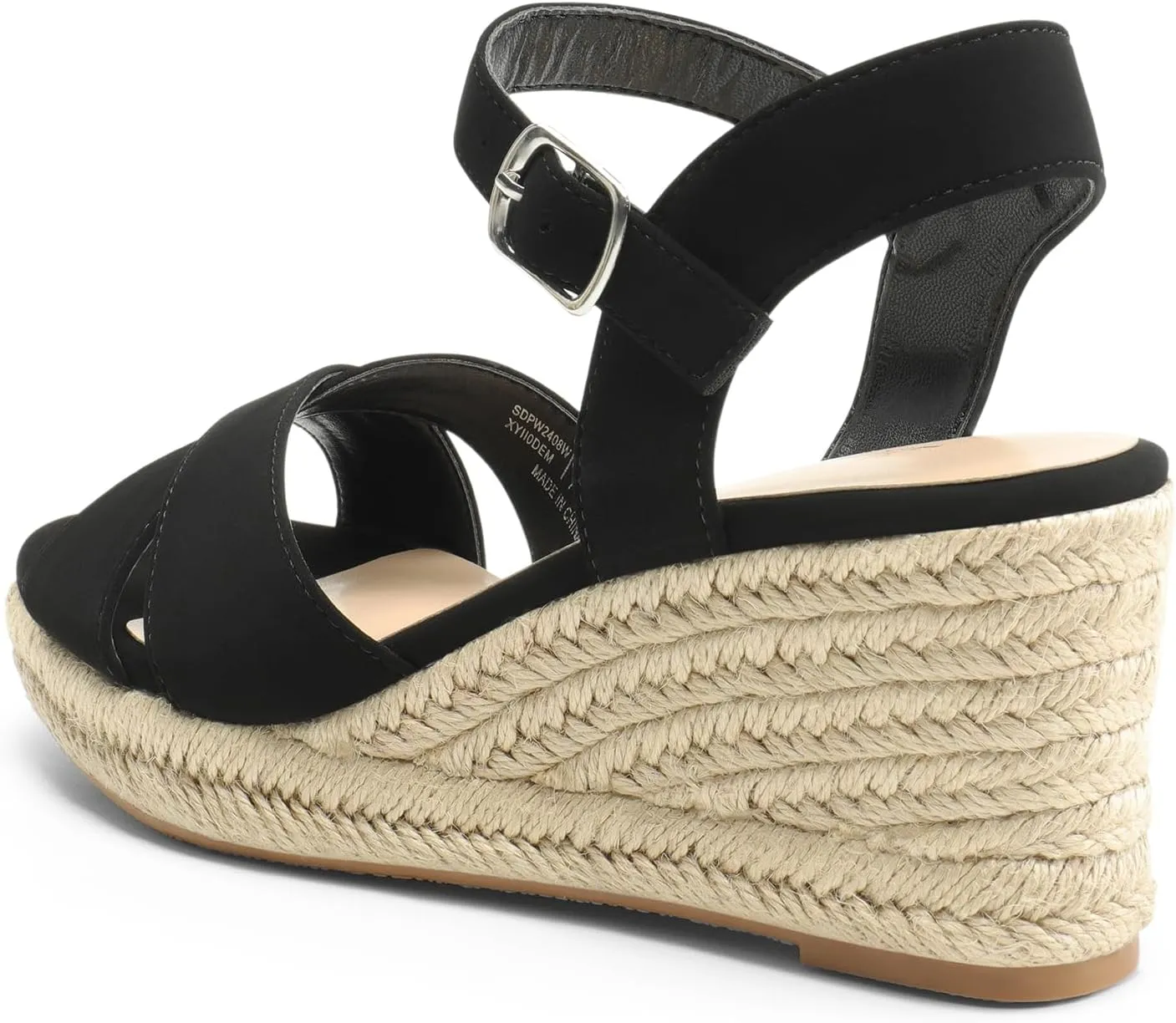 DREAM PAIRS Espadrille Dressy Wedge Sandals, Women's Platform Sandals Casual Summer, Comfortable High Heeled Wedges with Adjustable Buckle