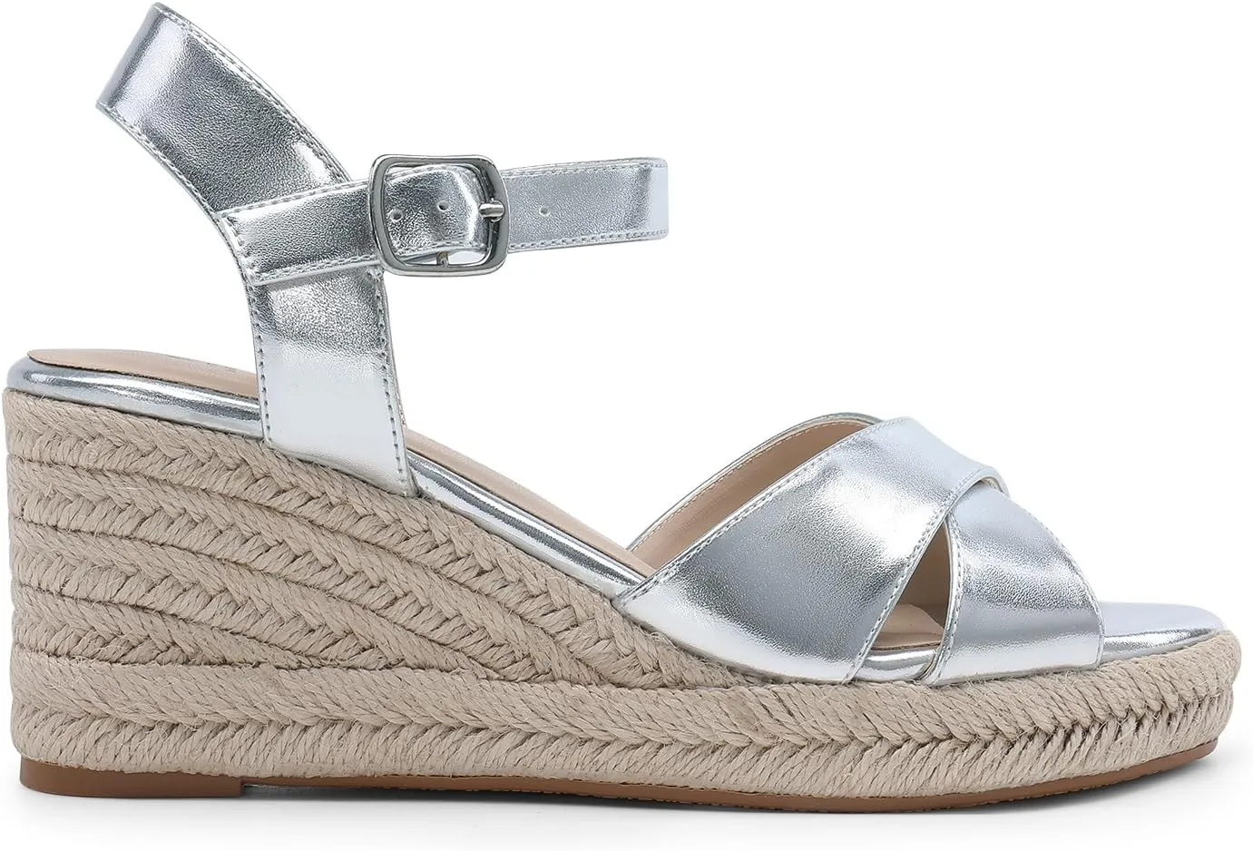 DREAM PAIRS Espadrille Dressy Wedge Sandals, Women's Platform Sandals Casual Summer, Comfortable High Heeled Wedges with Adjustable Buckle