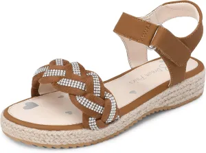 DREAM PAIRS Girls Espadrille Flatform Platform Wedge Open Toe Summer Sandals for Little Kid, Big Kid, Casual, Vacation or Formal Use