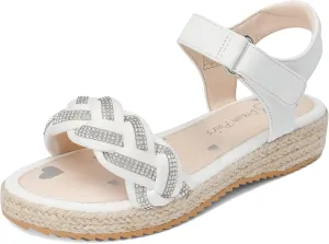 DREAM PAIRS Girls Espadrille Flatform Platform Wedge Open Toe Summer Sandals for Little Kid, Big Kid, Casual, Vacation or Formal Use