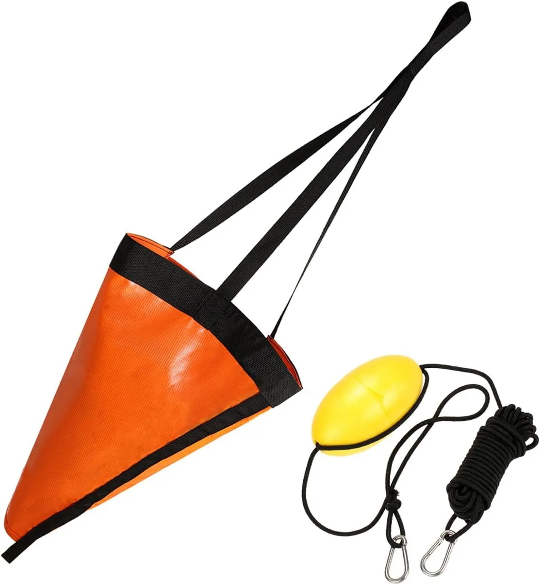 Drift Sock Sea Anchor Drogue with 30ft Kayak Tow Rope Line Buoy Ball Float Leash Sea Brake System for Marine Boat/Yacht/Jet Ski/Inflatable/Power Boat/Sail Boat