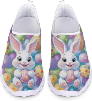 Easter Sport Sneakers Tennis Shoes for Women US 5.5-11.5 Slip On Loafer Shoes