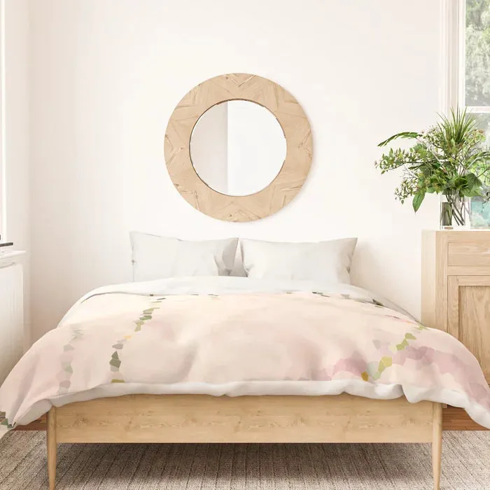 Easy breezy rosy grasses duvet cover