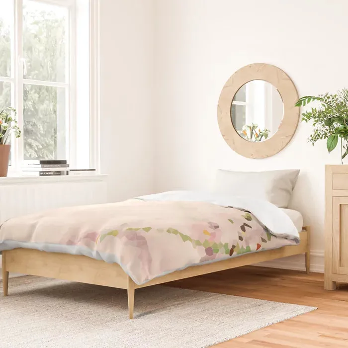 Easy breezy rosy grasses duvet cover
