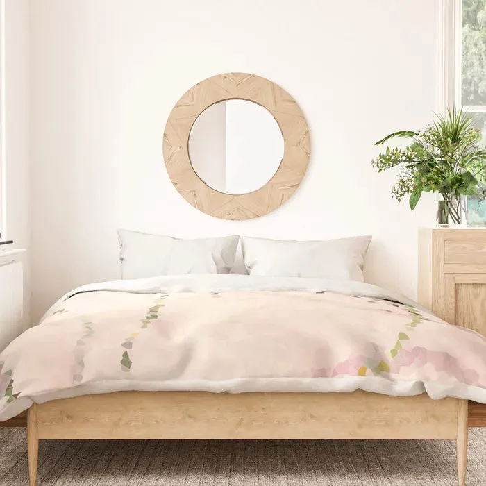 Easy breezy rosy grasses duvet cover