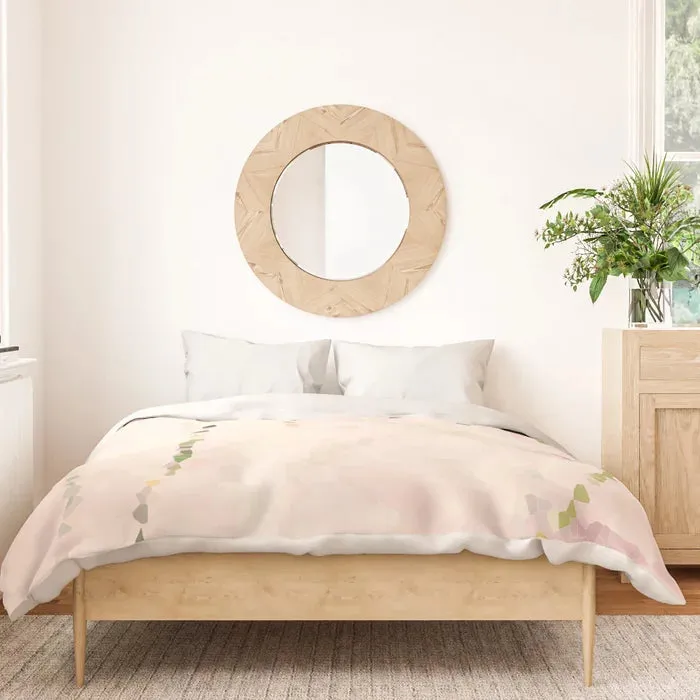 Easy breezy rosy grasses duvet cover