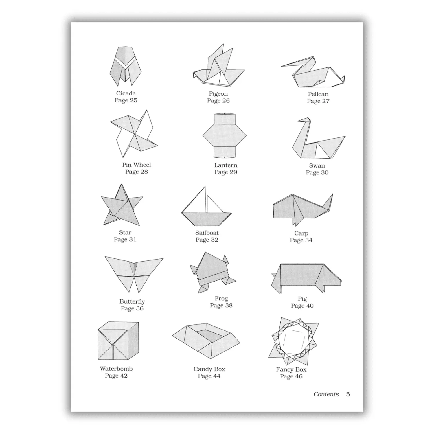 Easy Origami (Dover Origami Papercraft) over 30 simple projects (Spiral Bound)