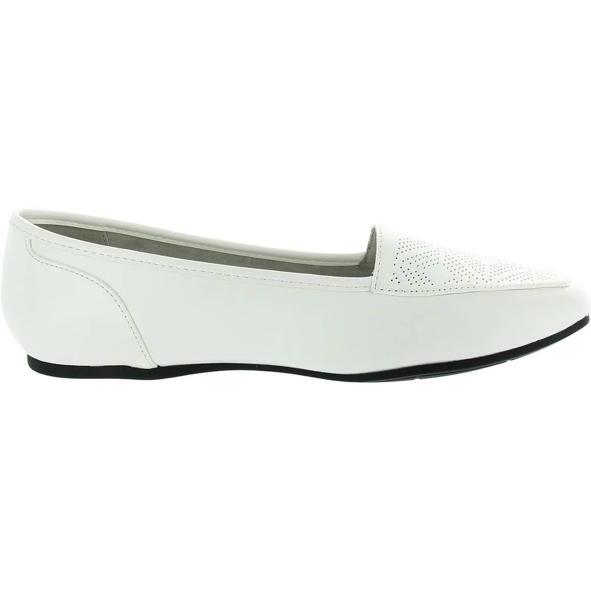 Easy Street Womens Perforated  Flat Shoes