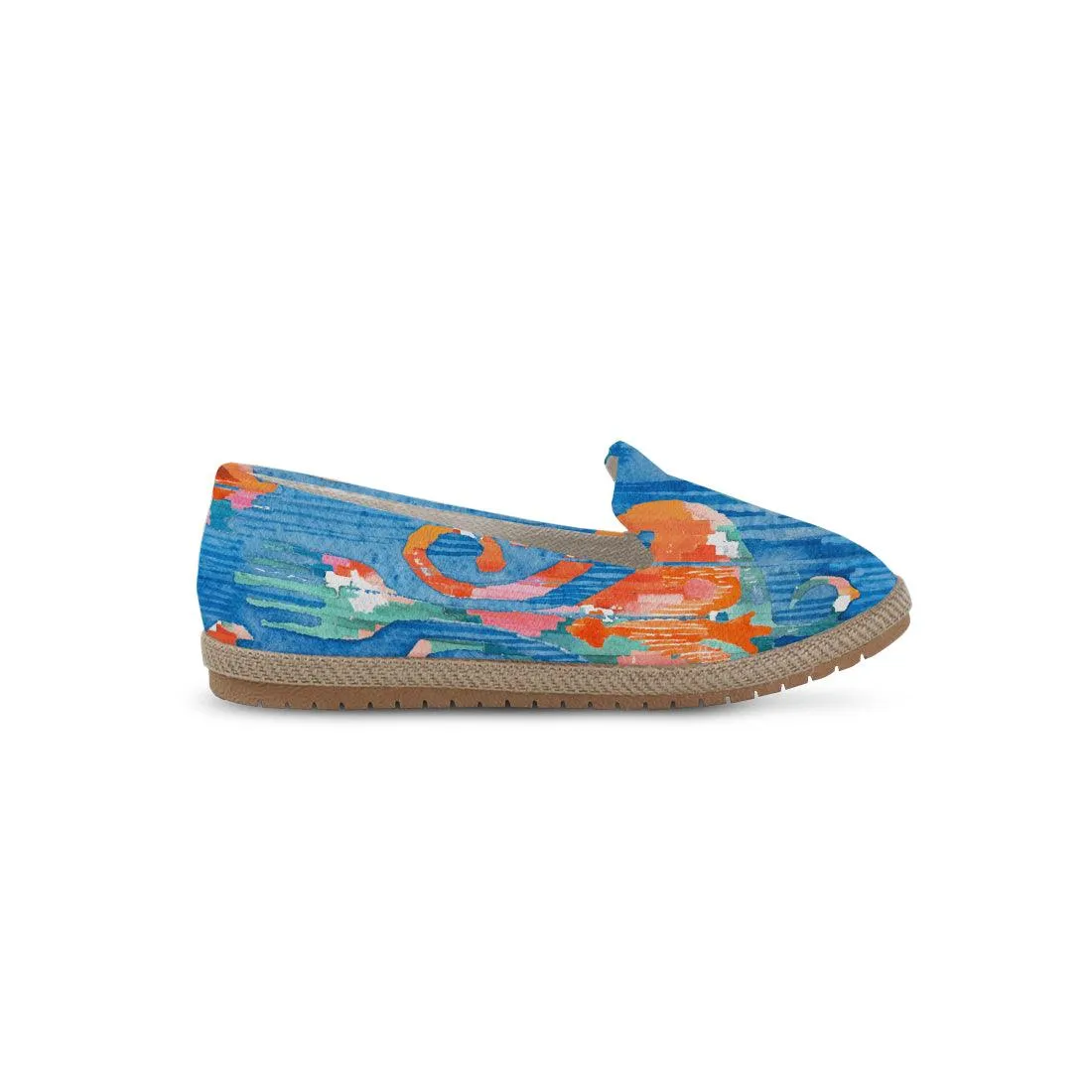 Electric Blue Ikat Nook Espadrille