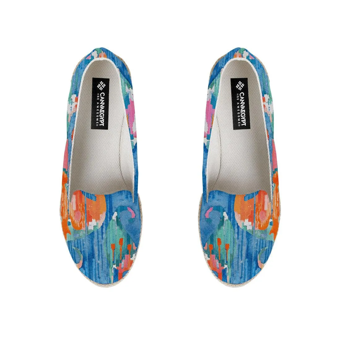 Electric Blue Ikat Nook Espadrille