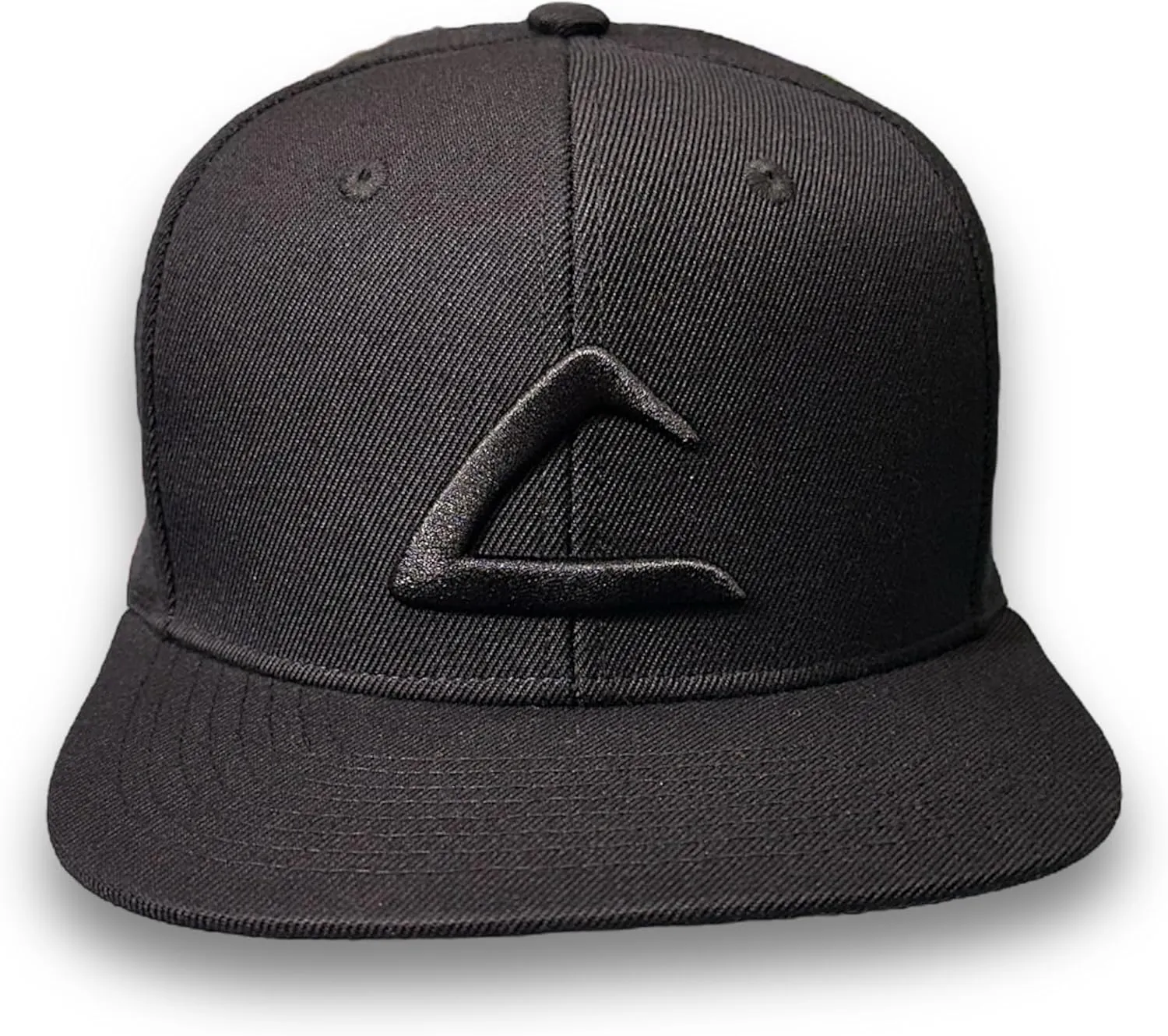 Embroidered Ash Anime Inspired Ketchum Costume Cap in Black on Black 3D Puff Design, AP Custom Snapback Flatbill League Trainer Anime Cosplay or Halloween