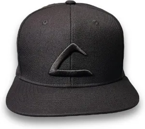 Embroidered Ash Anime Inspired Ketchum Costume Cap in Black on Black 3D Puff Design, AP Custom Snapback Flatbill League Trainer Anime Cosplay or Halloween