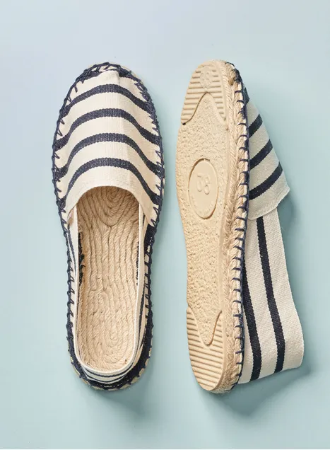 Espadrij L’origionale - Natural/Navy Stripe