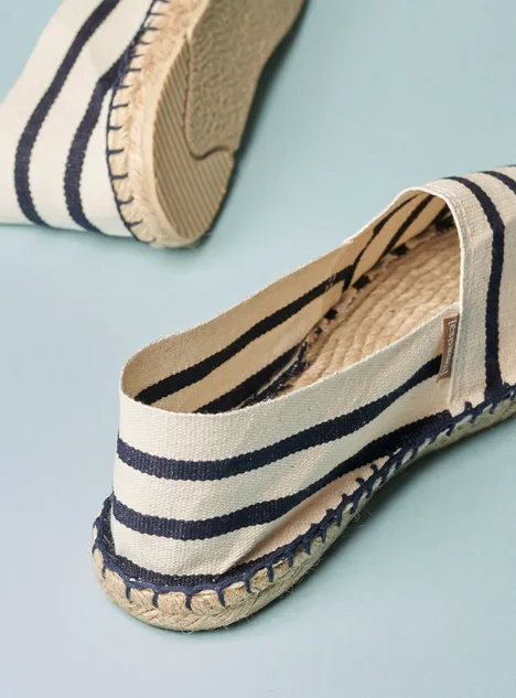 Espadrij L’origionale - Natural/Navy Stripe