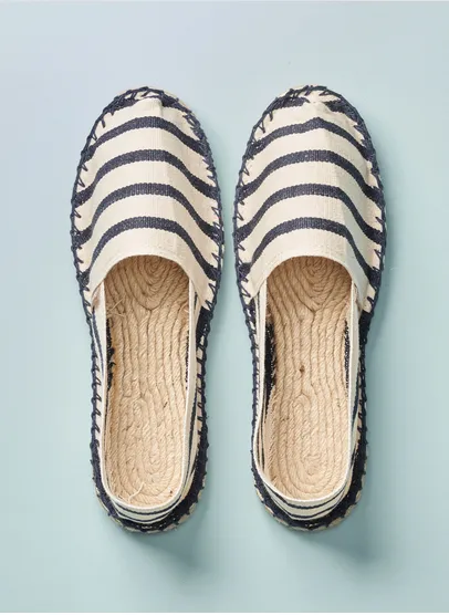 Espadrij L’origionale - Natural/Navy Stripe