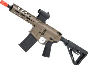 Evike Airsoft - EMG NOVESKE Gen 4 w/eSilverEdge SDU2.0 Gearbox Airsoft AEG Tra.ining Ri.fle (Model: PIS.tol/Flat Dark Earth)