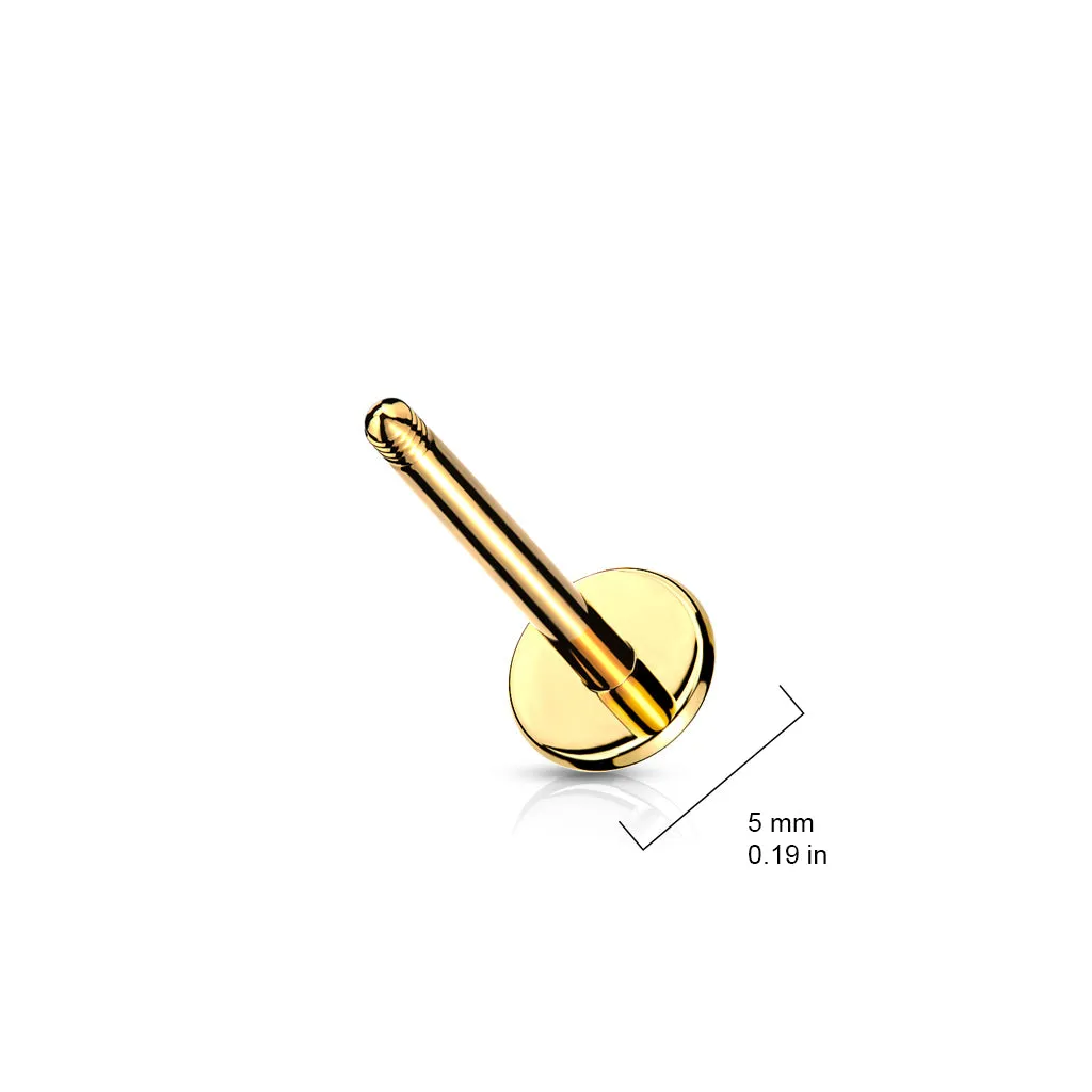 Externally Threaded Flat Back Post 16g-14g