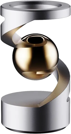 Fidget Toys, Kinetic Desk Toys for Adults, Cool Metal Gravity Resistance Desk Toys, Desktop Sensory Fidget Spinner for Stress Relief in Office, Wait and Communicate（Silver-Gold）