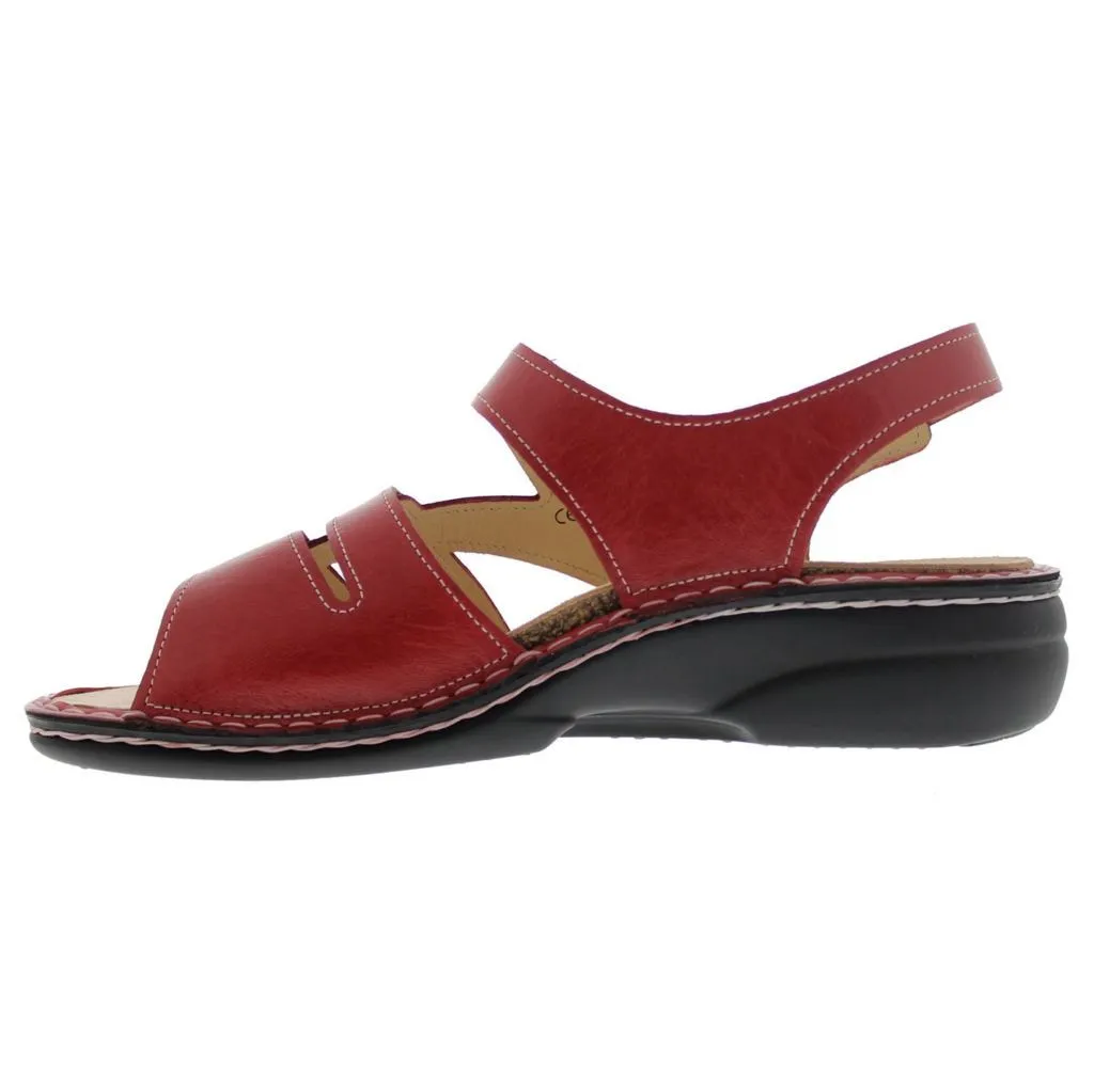 Finn Comfort Gomera-S Women's Red Slingback Sandals
