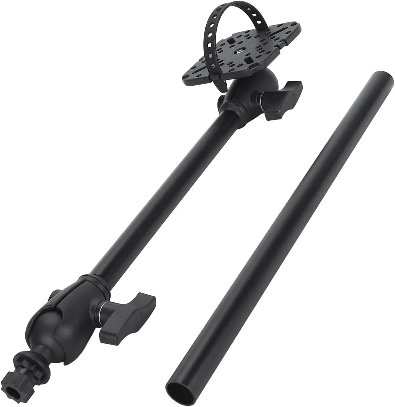 Fish Finder Mount Base, 360 Degree Rotation Fish Finder Holder, Universal Mounting Plate, Ball Mount Fish Finder Bracket for Garmin, Lowrance, Raymarine