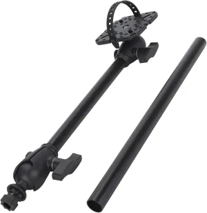 Fish Finder Mount Base, 360 Degree Rotation Fish Finder Holder, Universal Mounting Plate, Ball Mount Fish Finder Bracket for Garmin, Lowrance, Raymarine