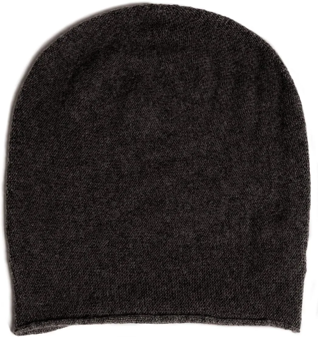 Fishers Finery Men's 100% Pure Cashmere Slouchy Beanie
