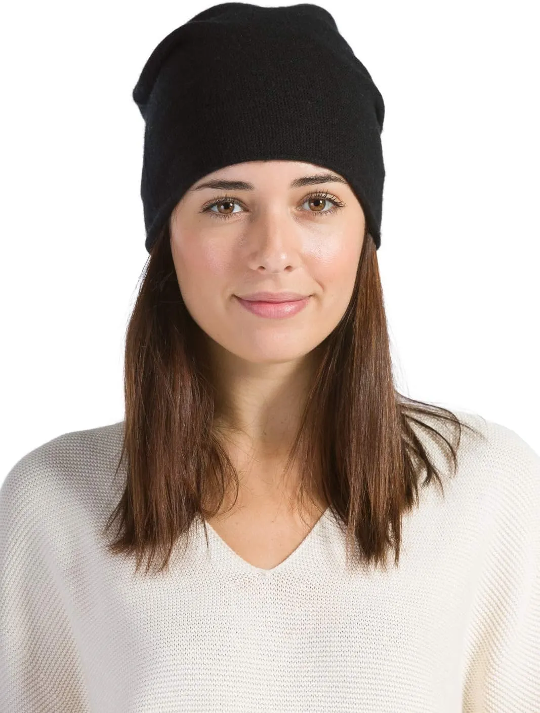 Fishers Finery Women's 100% Pure Cashmere Slouchy Beanie