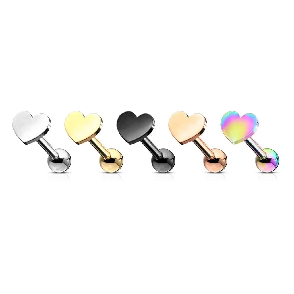 Flat Heart Ball Back 16g