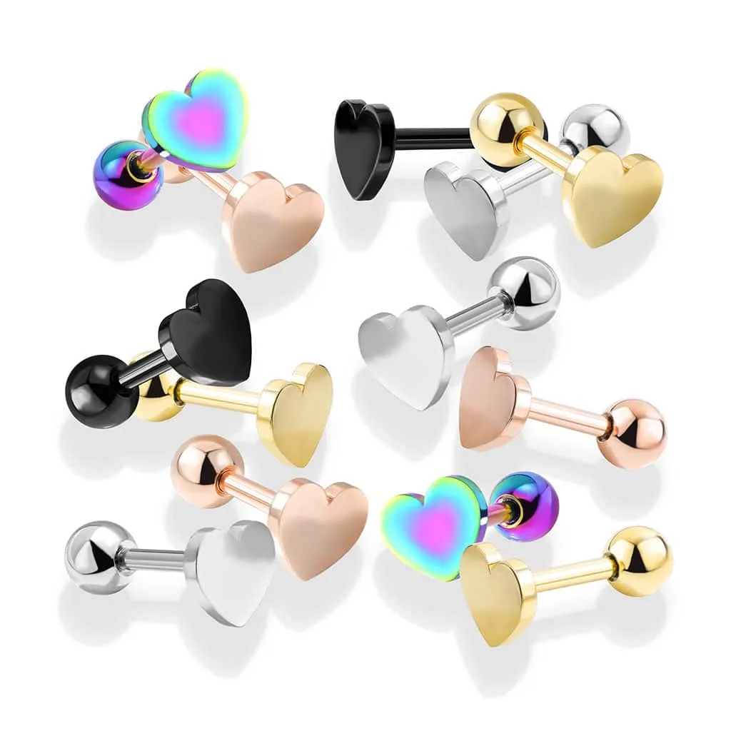 Flat Heart Ball Back 16g
