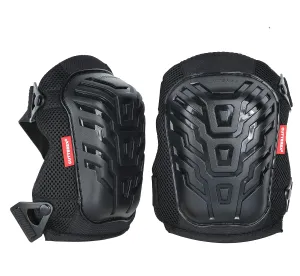 FLAT Knee Pads for All Kneeling Works, Professional Knee Cushions, Heavy Duty and Protection Design Knee Pad for Flooring, Gardening, Comfortable and Durable, Anti-Skid and Adjustable Clips