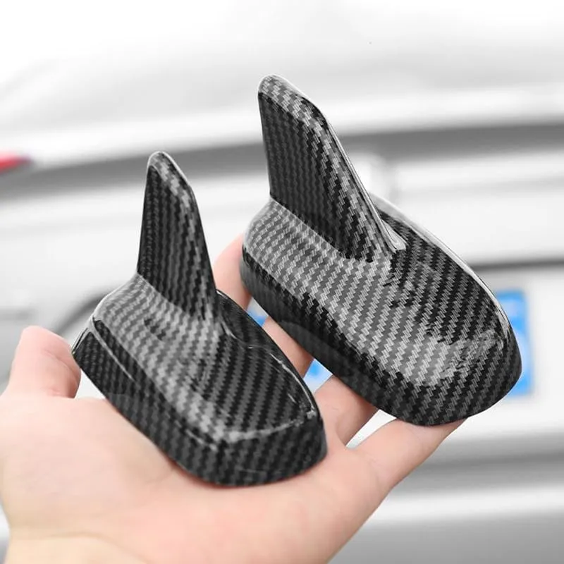 for Ligier JS50/JS60/Myli/Pulse 4/Be Sun/Be Two/OptiMax/X-Pro/X-Too Pack-1 Shark Fin Car, Easy to Install Self-Adhesive Automotive Top Roof Ornament Part, Aerodynamic Design,1 PS-219
