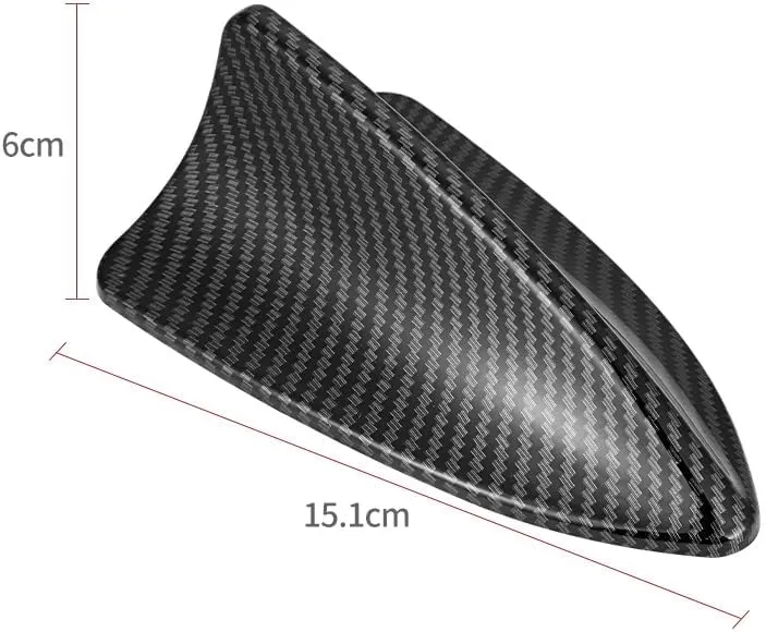 for Ligier JS50/JS60/Myli/Pulse 4/Be Sun/Be Two/OptiMax/X-Pro/X-Too Pack-1 Shark Fin Car, Easy to Install Self-Adhesive Automotive Top Roof Ornament Part, Aerodynamic Design,1 PS-219