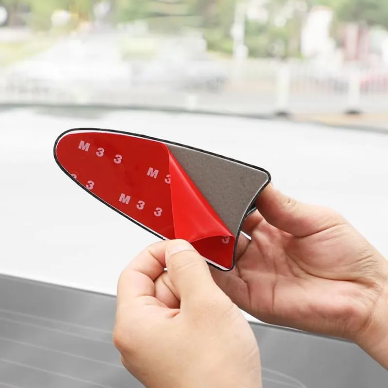 for Ligier JS50/JS60/Myli/Pulse 4/Be Sun/Be Two/OptiMax/X-Pro/X-Too Pack-1 Shark Fin Car, Easy to Install Self-Adhesive Automotive Top Roof Ornament Part, Aerodynamic Design,1 PS-219